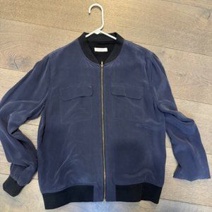 Silk Bomber Jacket